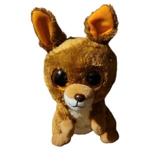 2017 TY Beanie Boos KIPPER Kangaroo Plush Glitter Eyes 6" Stuffed Animal Toy